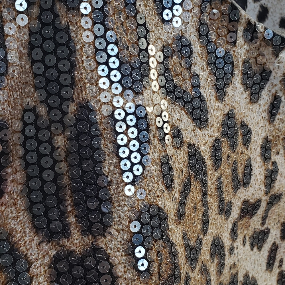 Inc Leopard Print Tank With Sequin Detailing. Siz… - image 3
